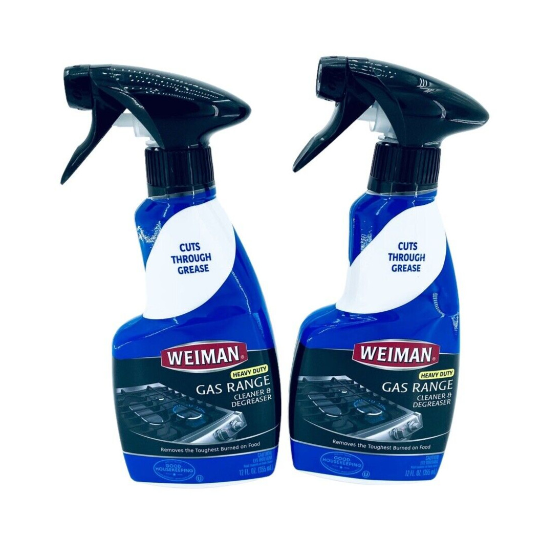 Weiman Gas Range Cleaner and Degreaser – 12 OZ – SET OF TWO