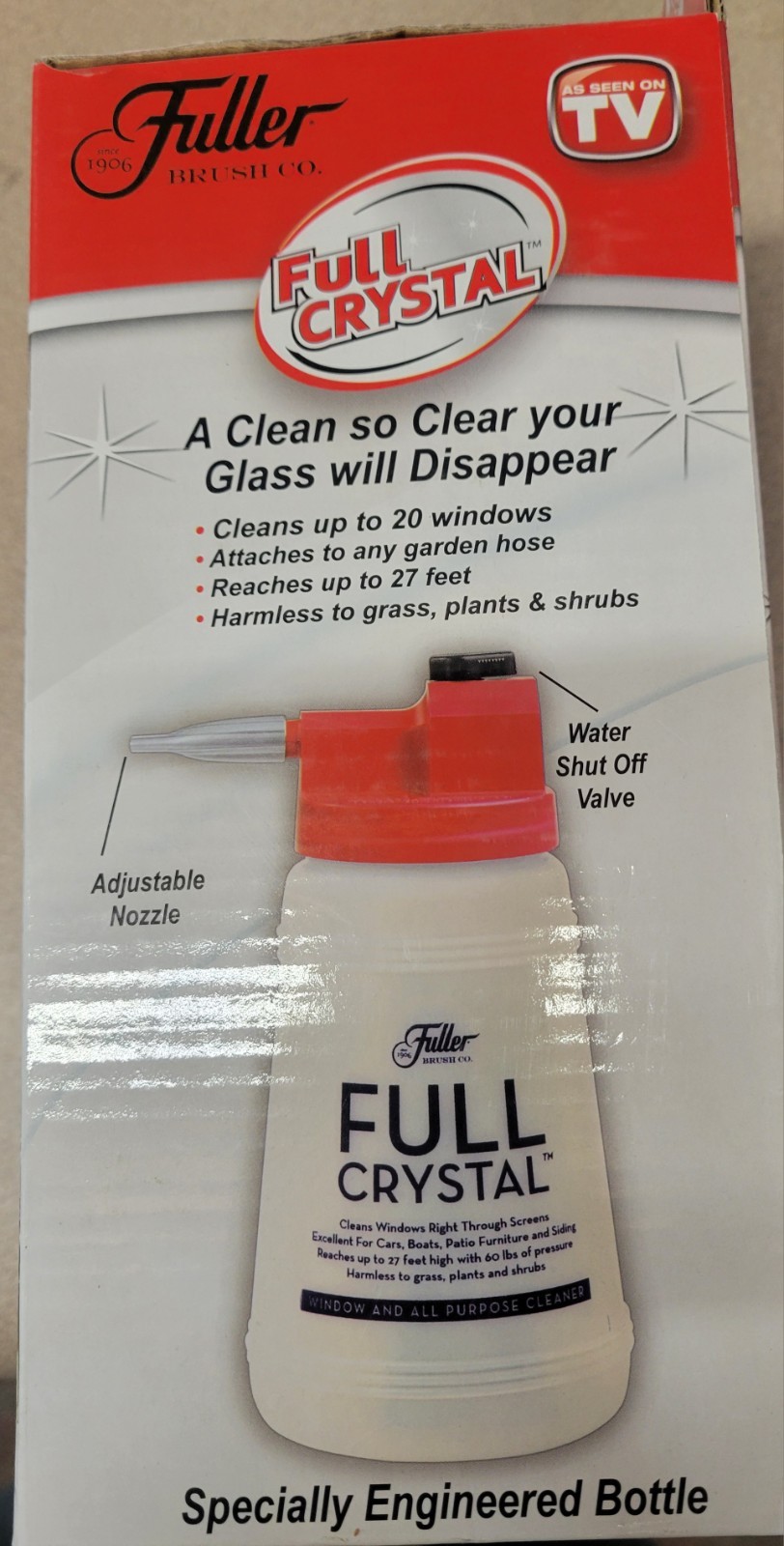 Fuller Brush FBFC-6 Full Crystal Window and Outdoor Surface Cleaner