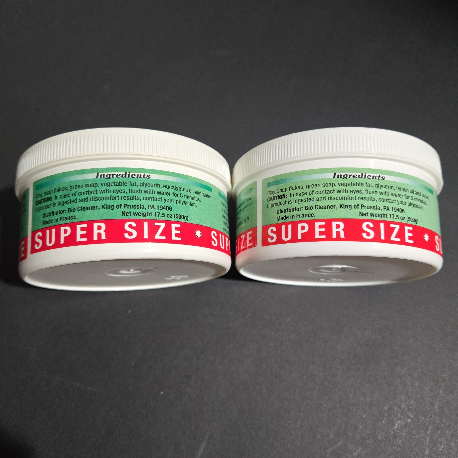 Set of 2 Bio Cleaner 17.5 oz ea Super Size 1 Eucalyptus Scent 1 Original Scent