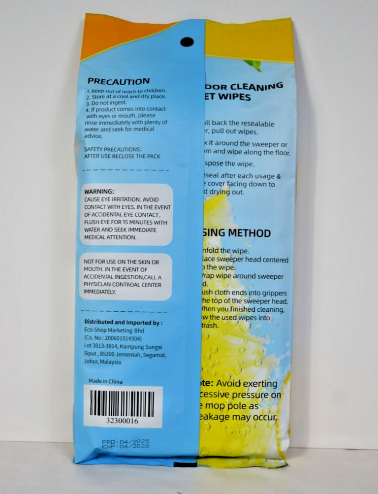 Ganso Floor Cleaning Wet Wipes 24 Sheets | Multipurpose Mop Refill Pads Cleaner