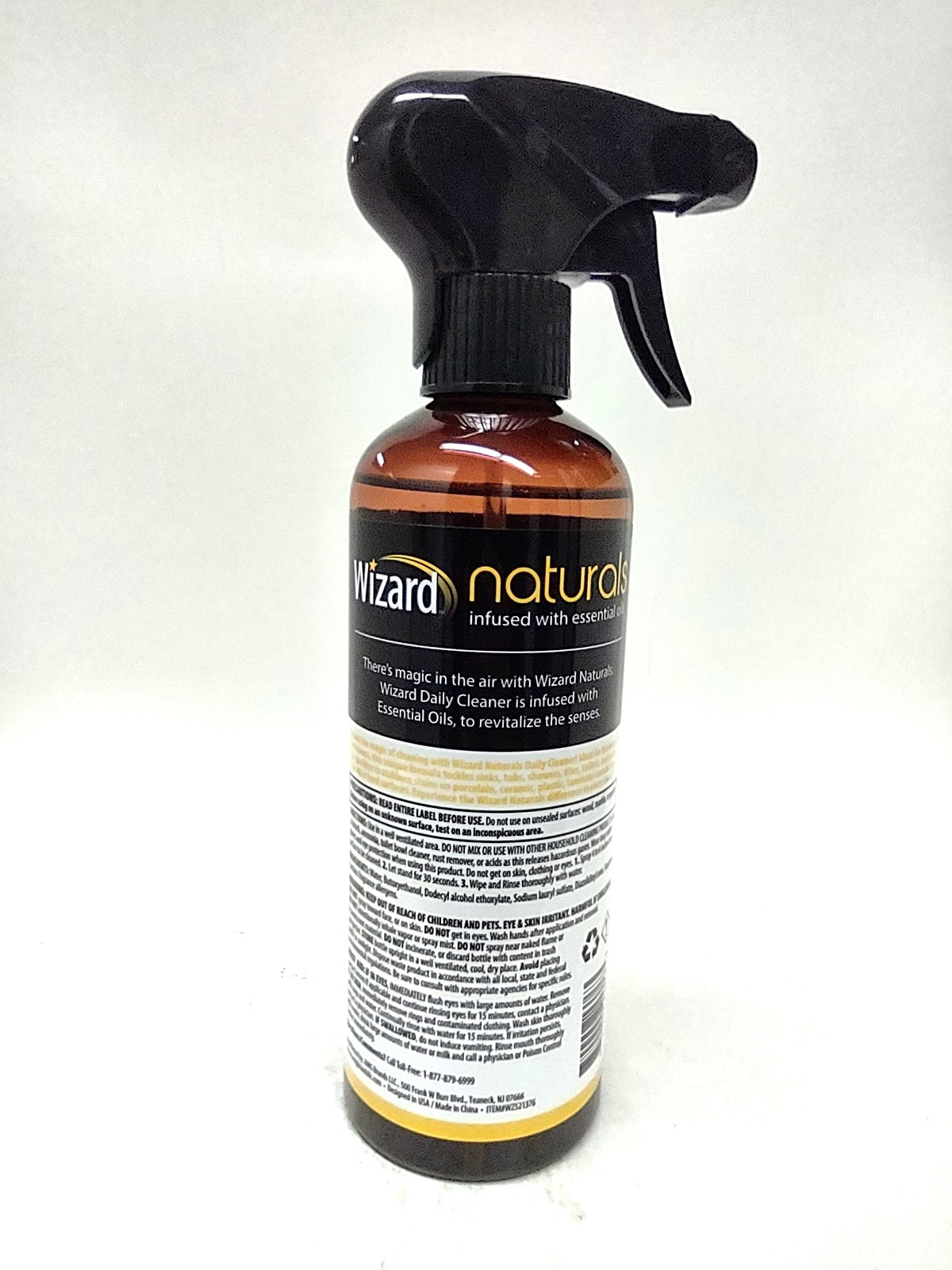 ( 3 ) Wizard Naturals In W/Essentials Oils Daily Cleaner Sunny Citrus 13 oz Ea