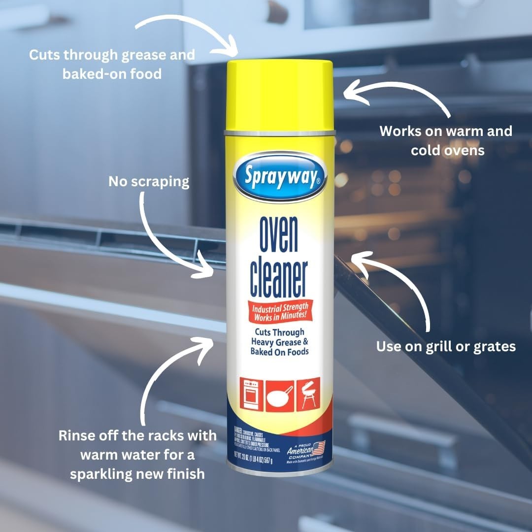Heavy-Duty Oven & Grill Cleaner, Removes Oil & Grease, 20 Oz, 1.25 Pound Pack…