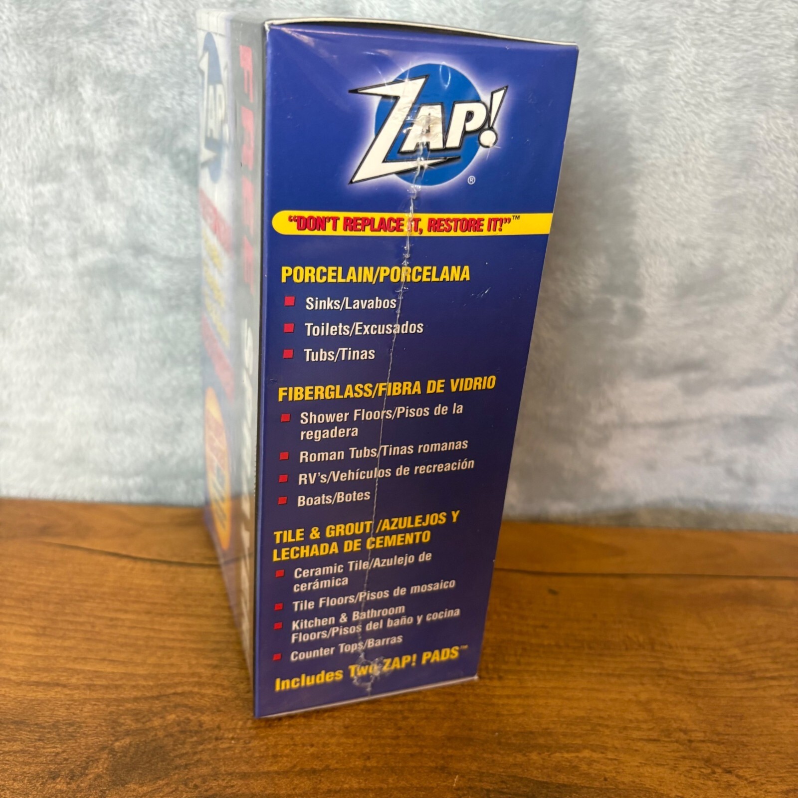 Zap Professional Porcelain Fiberglass Tile & Grout Restorer & Free Sprayer 12oz