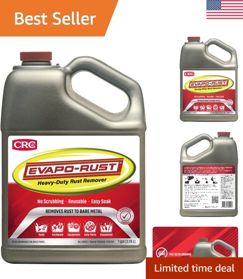 Super Safe Rust Remover – 128 oz Unscented, Residue Free Solution for Metal