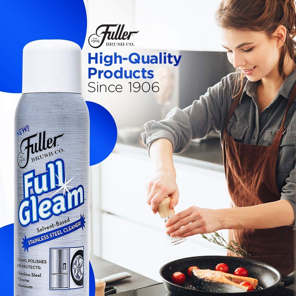 Stainless Steel Cleaner Spray – 15 oz for Appliances, Chrome, Aluminum & Sinks –