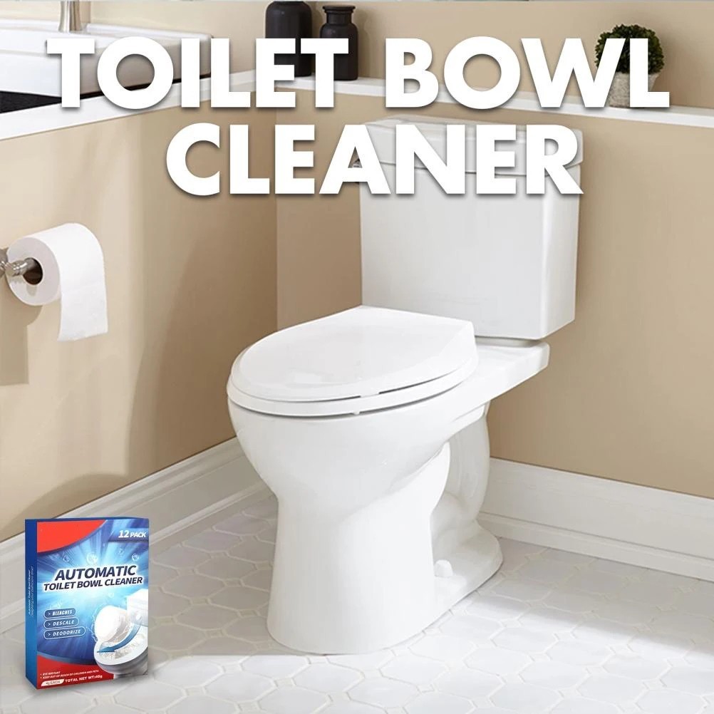 Vacplus Toilet Bowl Cleaner Tablets 12 PACK, Automatic Toilet Bowl Cleaners