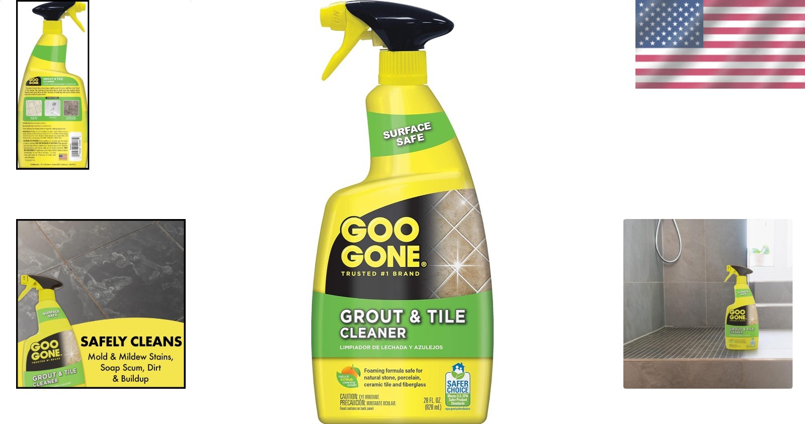 Professional Grout Tile Cleaner 28 Fl Oz Citrus Heavy Duty Stain Remover