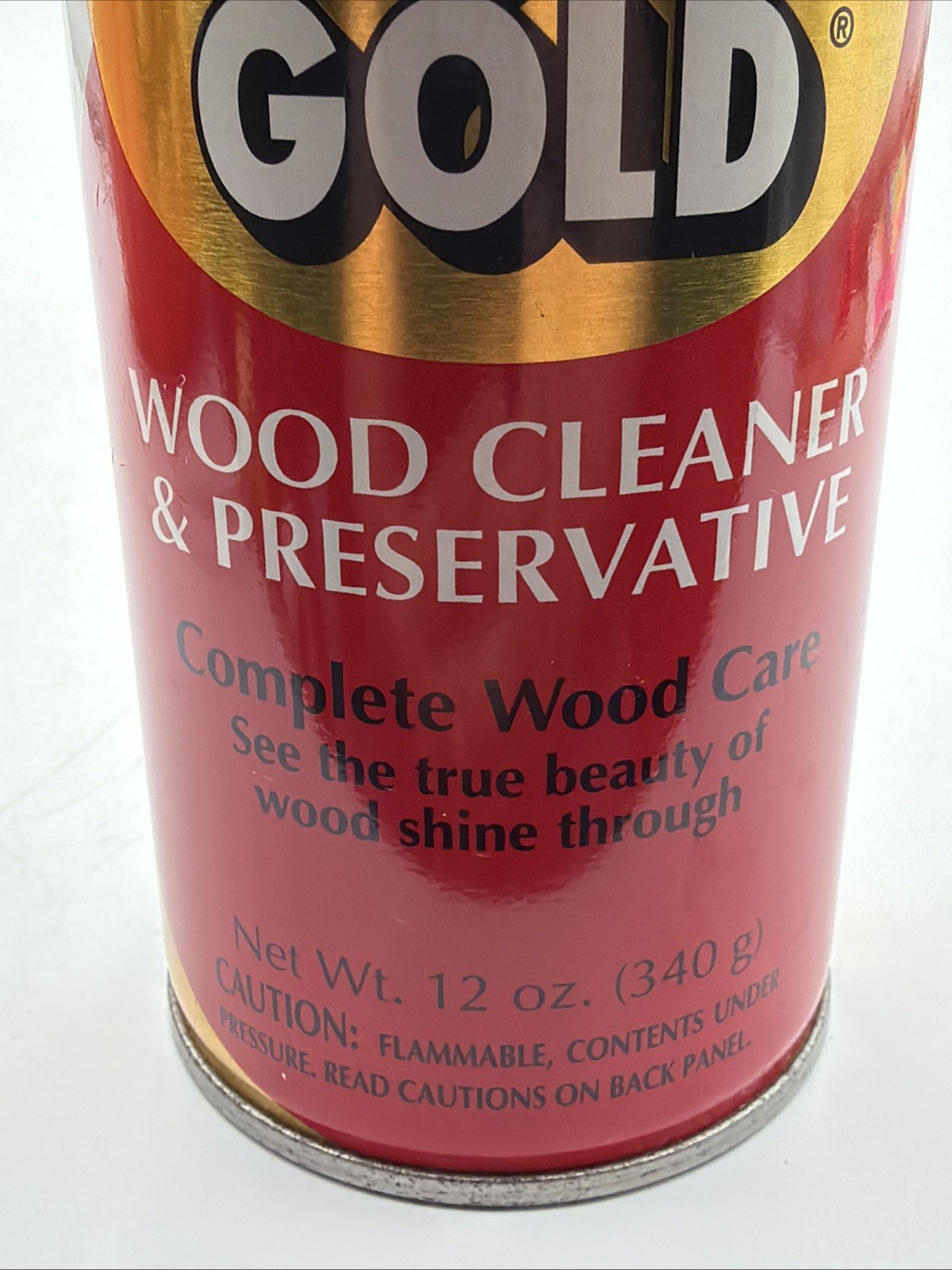 Vintage Scotts Liquid Gold Wood Cleaner & Preservative Almond Scent 12oz 75%