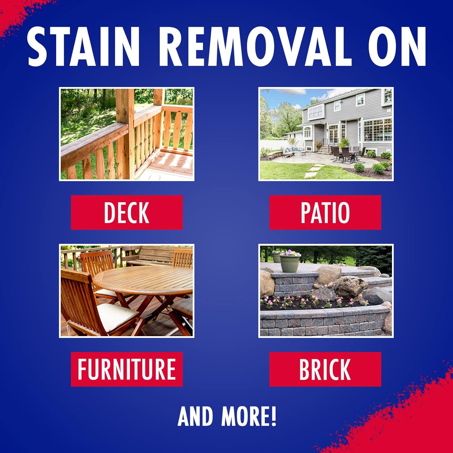Outdoor Mold & Mildew Stain Remover Spray | Ready to Use | 32 Fl