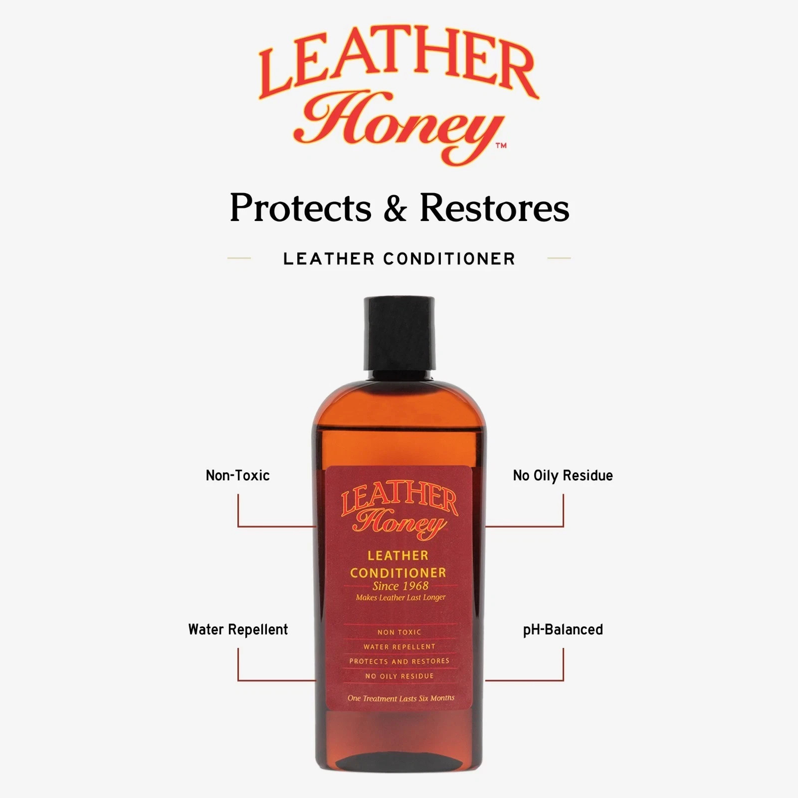 Leather Honey Leather Conditioner, 8oz