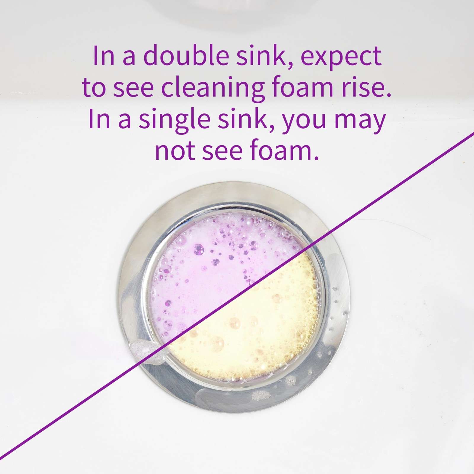Garbage Disposal and Drain Pipe Cleaner Powerful Foaming Action and Removes Garb