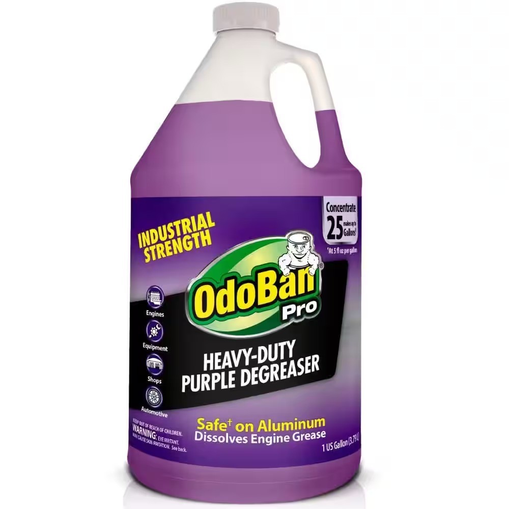 OdoBan 1 Gal. Heavy-Duty Purple Degreaser, Concentrated Cleaner and Degreaser,
