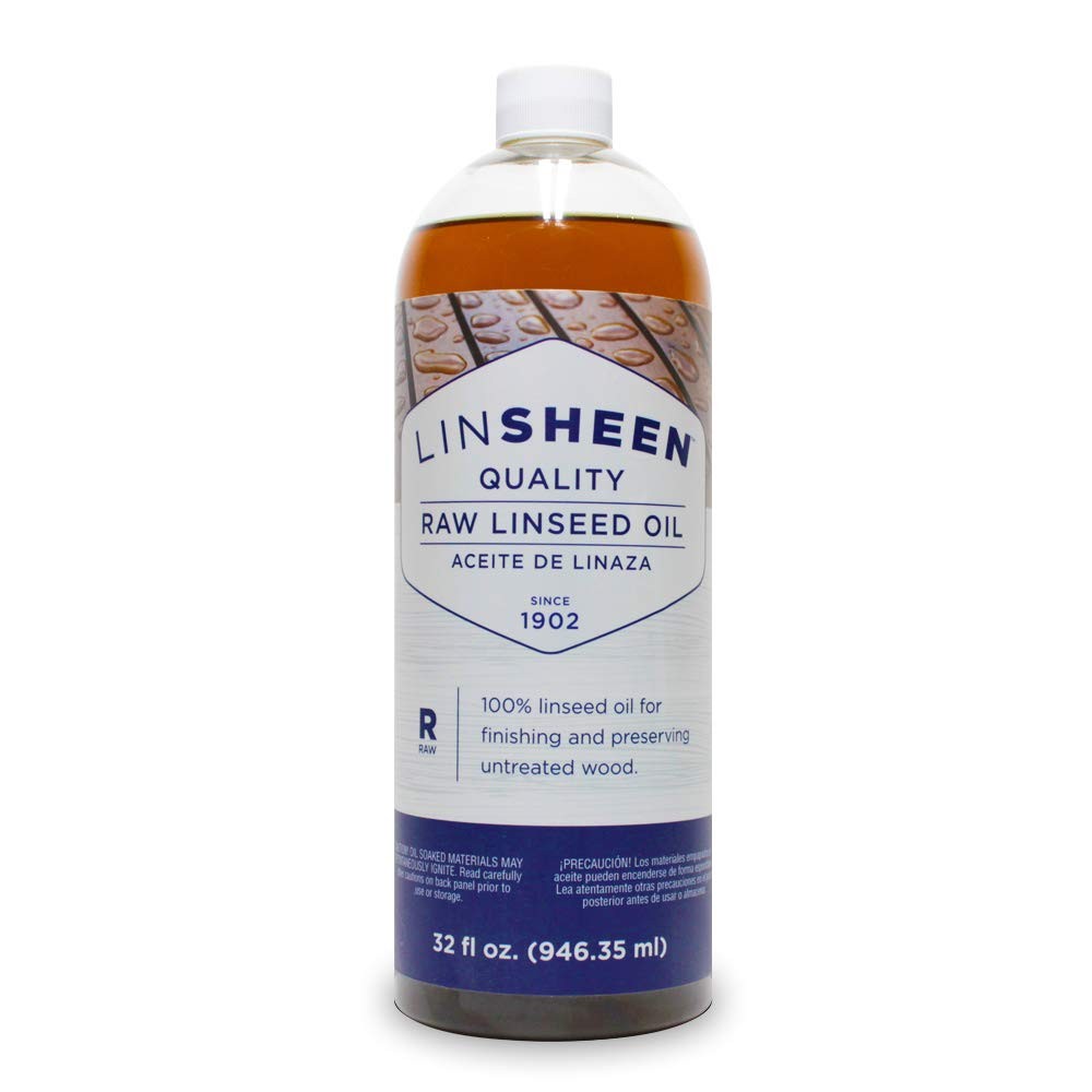 Raw Linseed Oil Flaxseed Wood Treatment Conditioner Rejuvenate Restore 32 oz