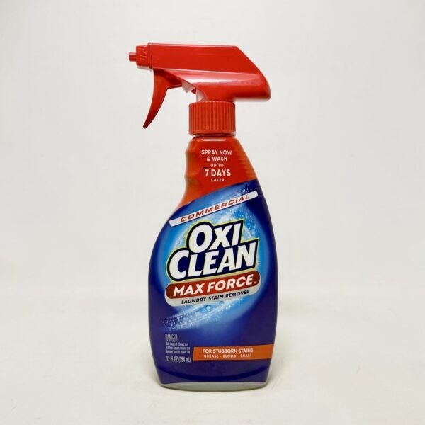 OxiClean Max Force Laundry Stain Remover, 12oz Spray Bottle
