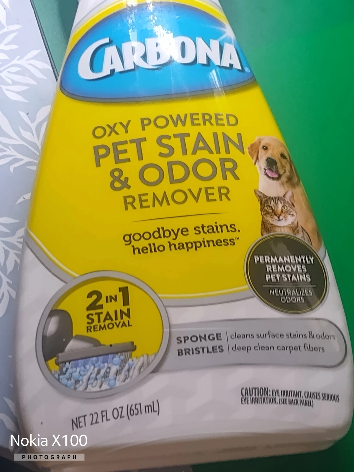 Carbona 2 in 1 Oxy-Powered Pet Stain Odor Remover Carpet Cleaner Lot Of 3. 1F2