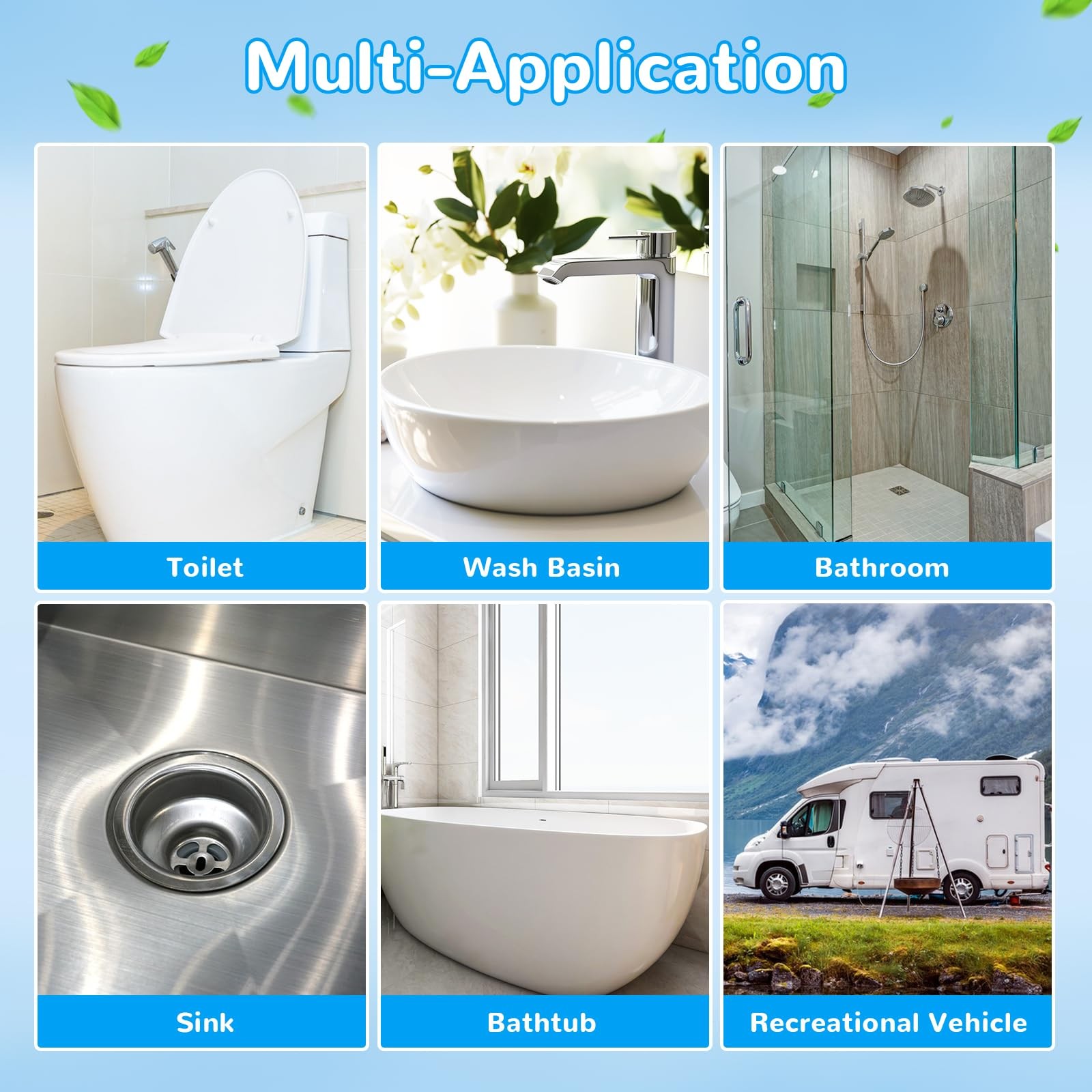 72 Refills Flushable Toilet Refills, Disposable Toilet Bowl Paper Bulk, Fresh…