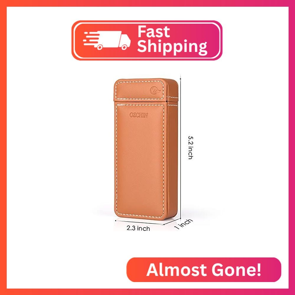 OZCHIN Pull-and-Push Cigarette Holder Christmas Day Gifts Cigarette Case Holds 4