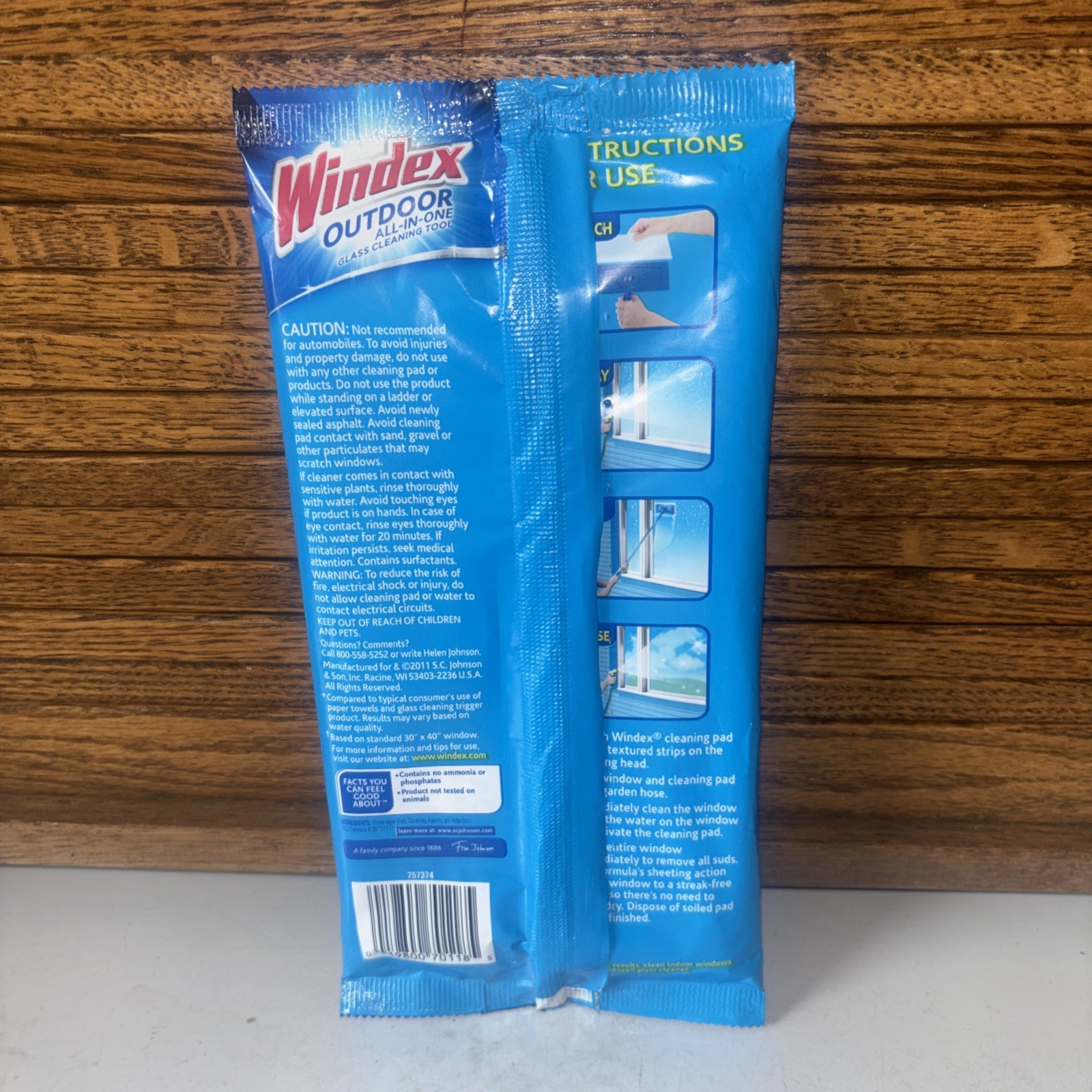 Windex Outdoor Refill Cleaning Pad Windows 1 Pk 2 Pads Discontinued NOS New