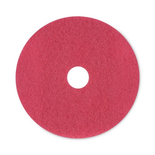 Boardwalk 4020RED Buffing Floor Pads, 20″ Diameter, Red, 5/Carton