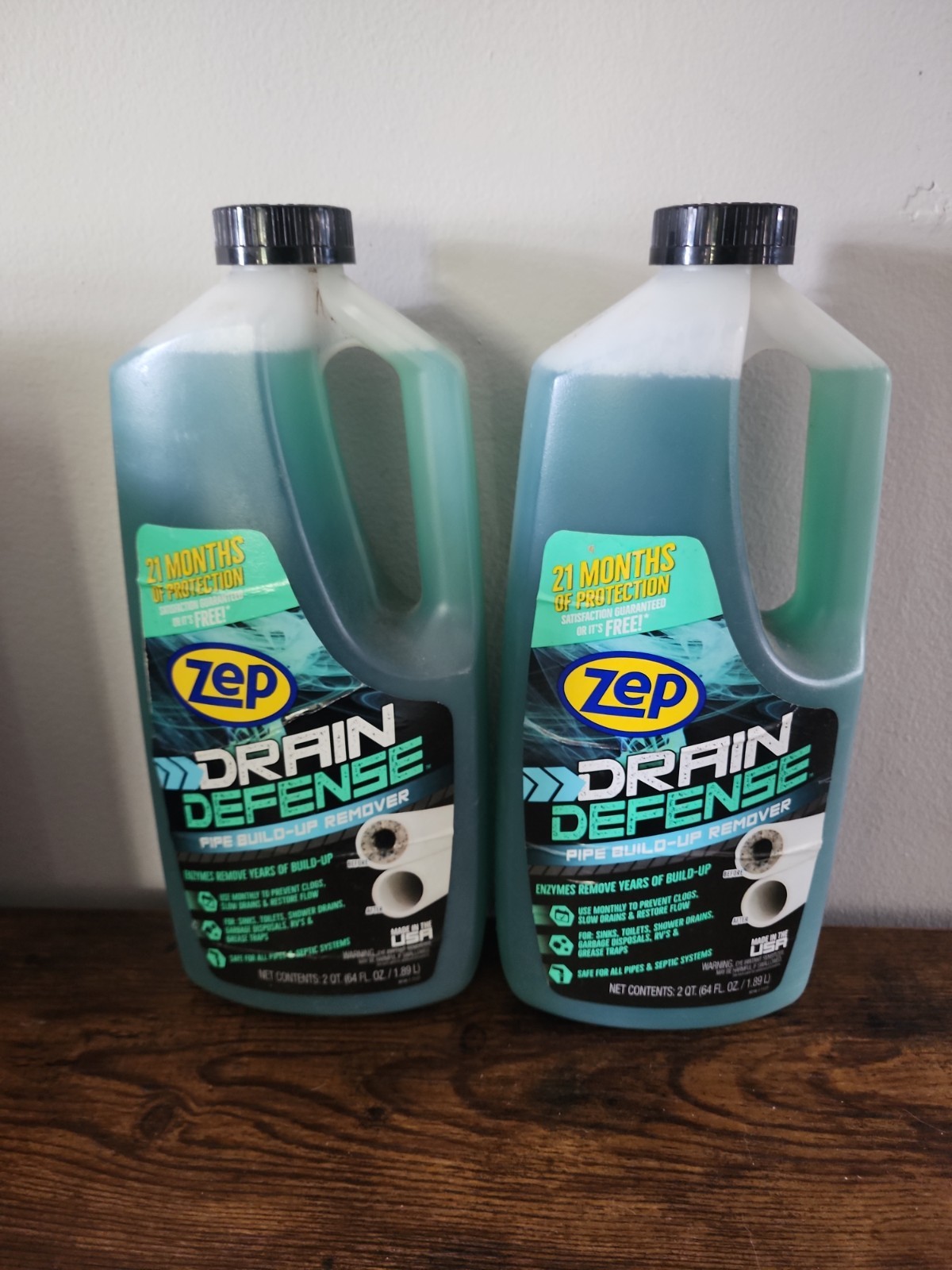 64 Oz. Drain Defense Liquid Pipe Build up Remover