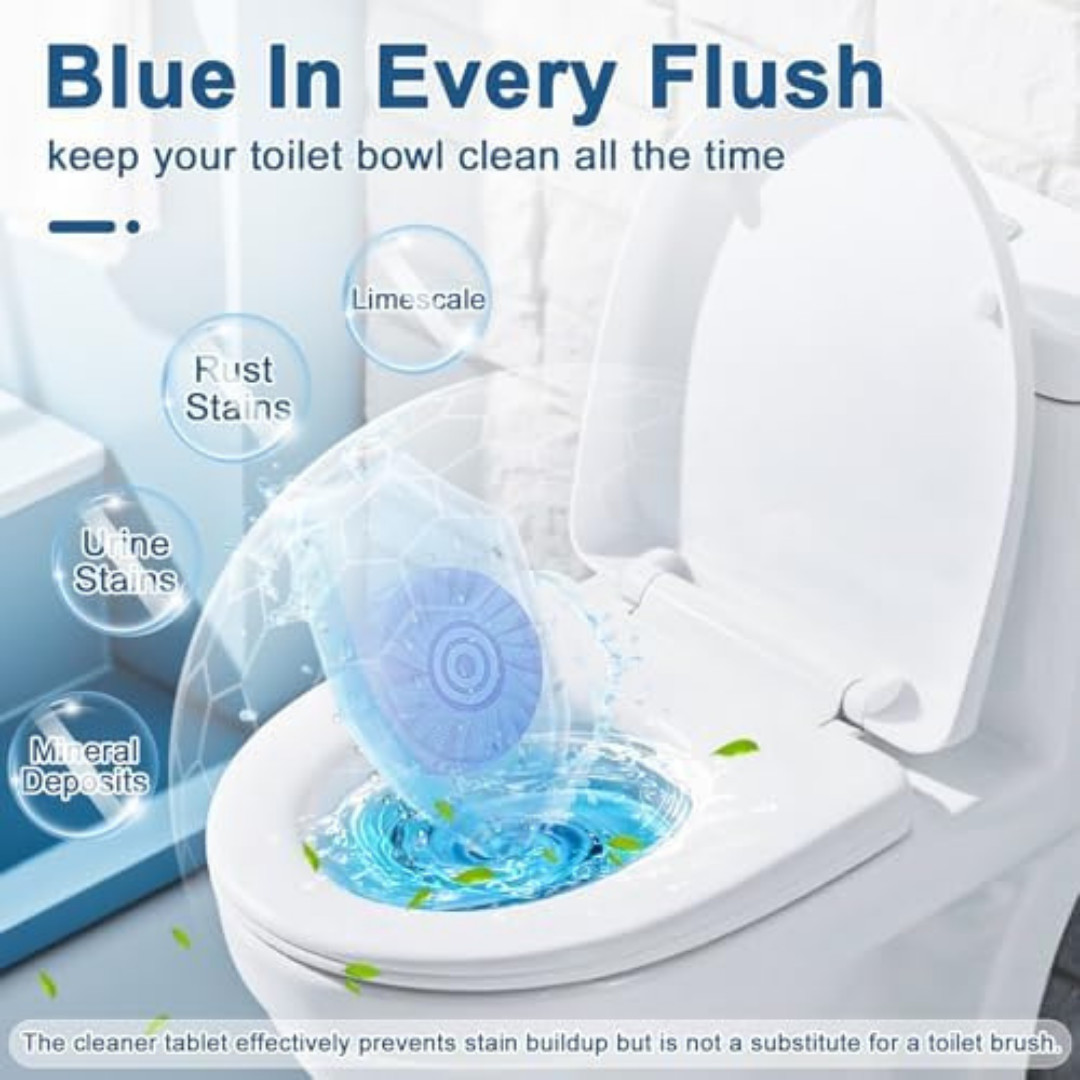 Toilet Bowl Cleaner Tablets Blue Toilet Tank Cleaners, Septic-Safe Hard Water St