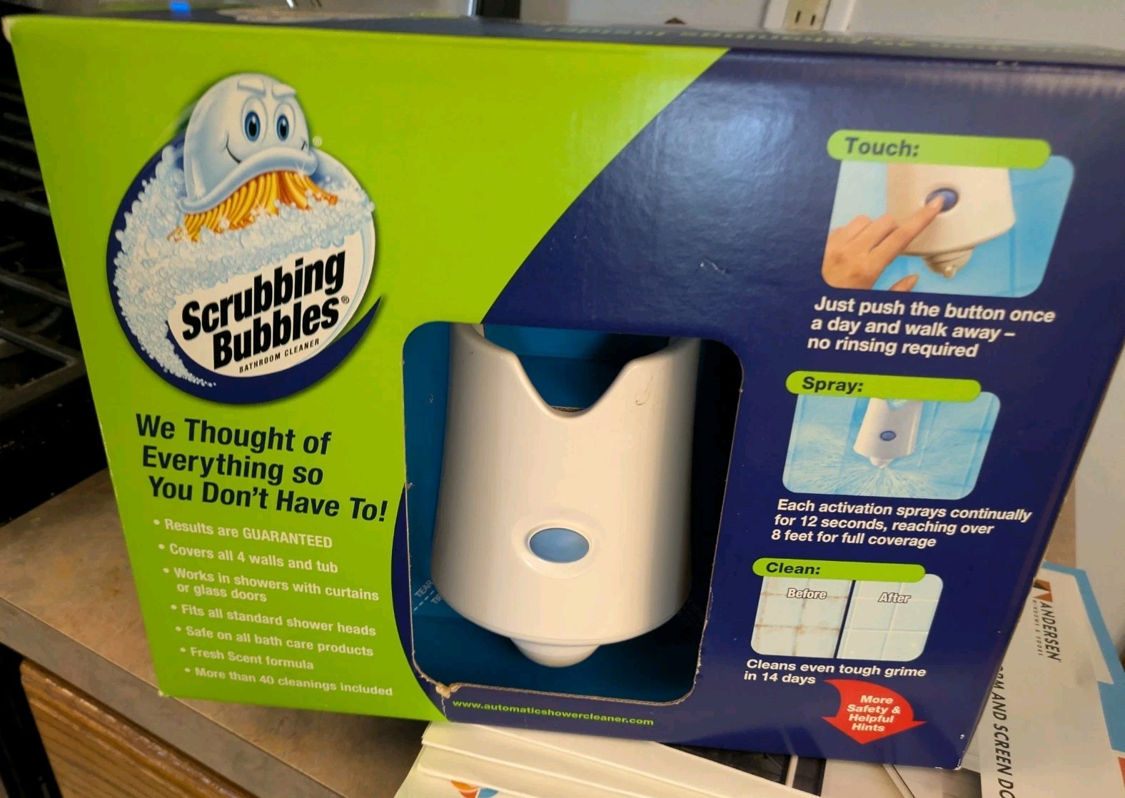 Scrubbing Bubbles 609271 Automatic Shower Cleaner Starter Kit New Sealed