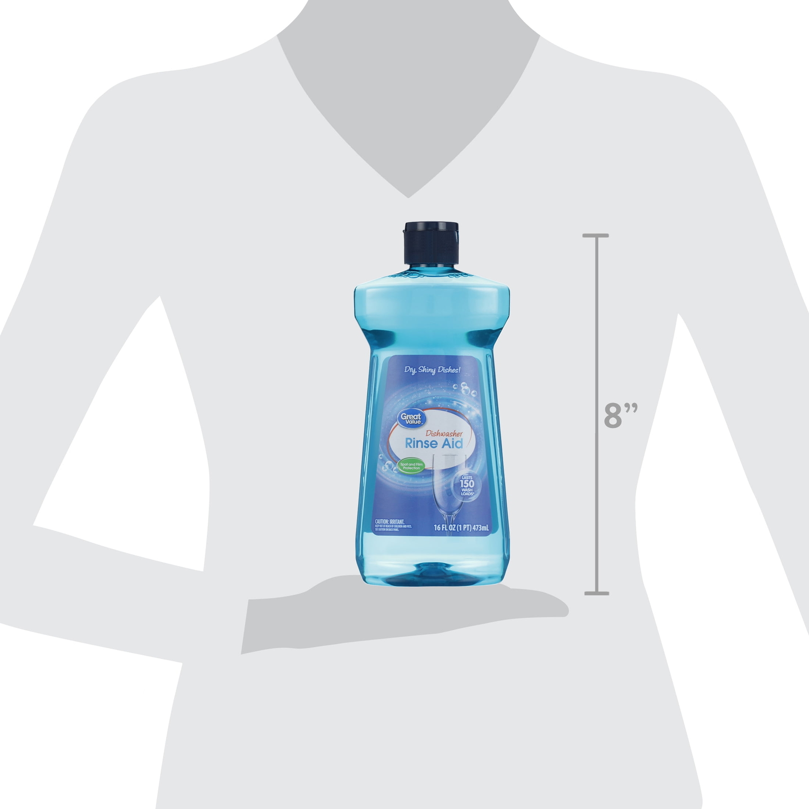 Liquid Rinse Agent, Unscented Scent, 16 Fluid Ounce, 1 Count