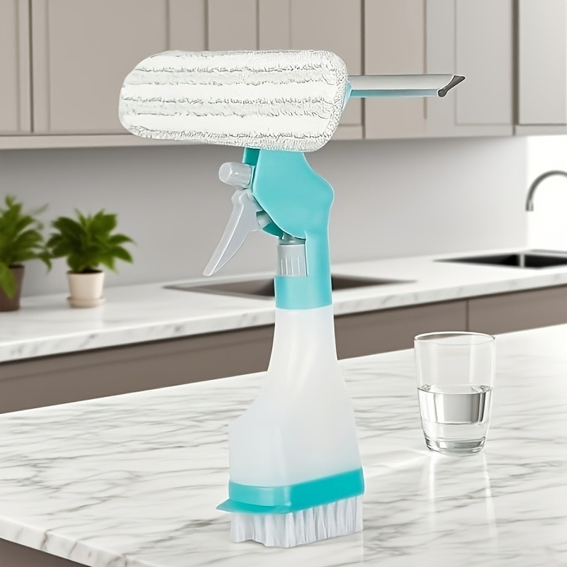 4-in-1 Window Cleaning Tool Kit with Sprayer Glass Mirror Tile Multi-Surface NEW