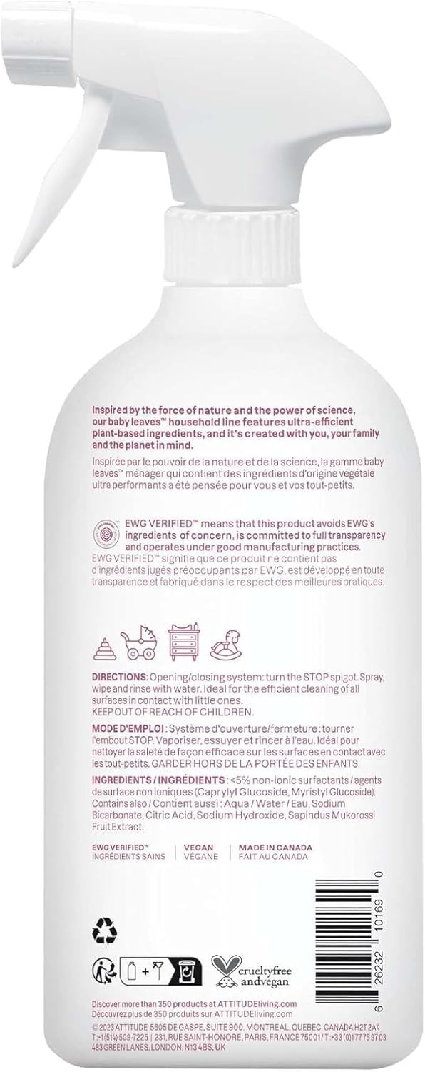 Naturally Derived Multi-Surface Cleaner for Toys – Safe & 27.1 Fl Oz