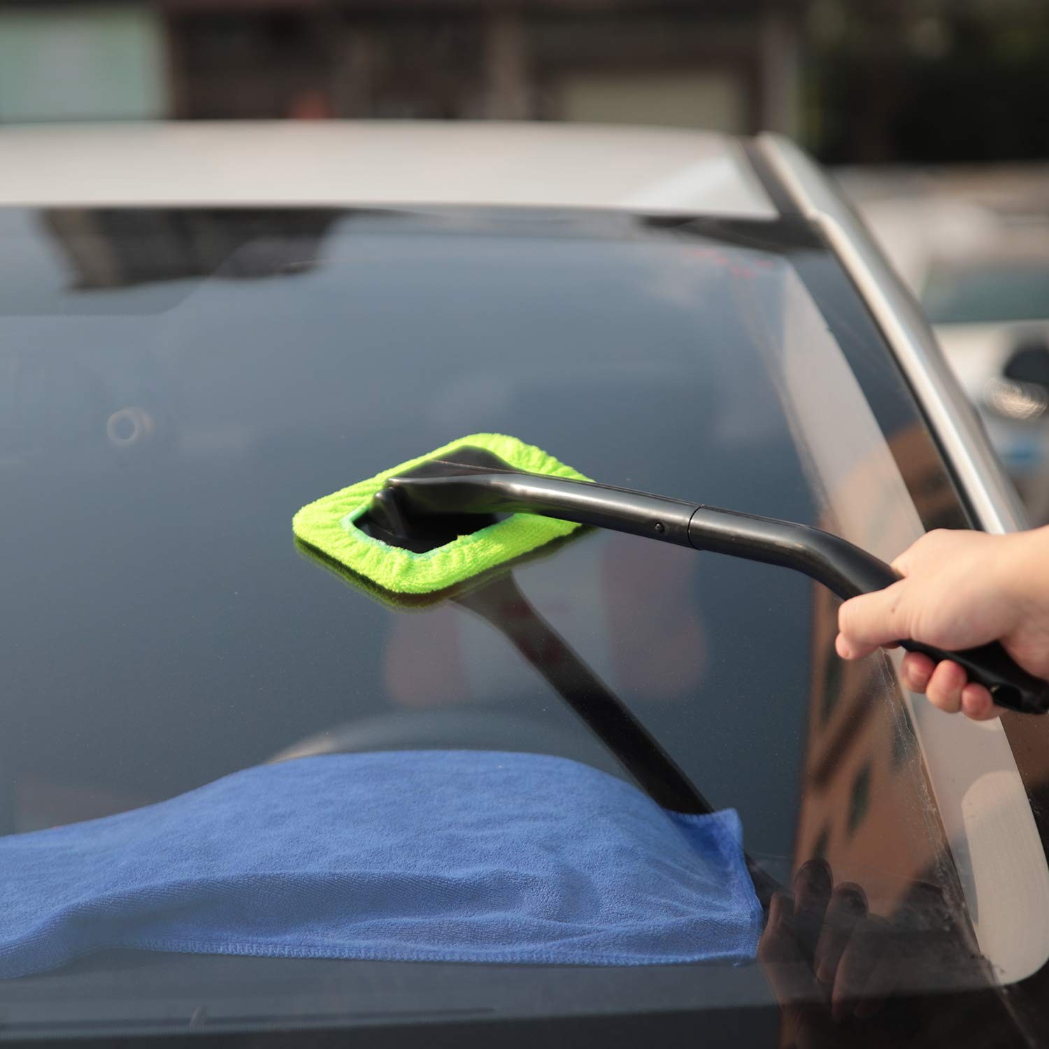 XINDELL 5 Pack Windshield Cleaner Microfiber Pads – Washable & Reusable Repla…