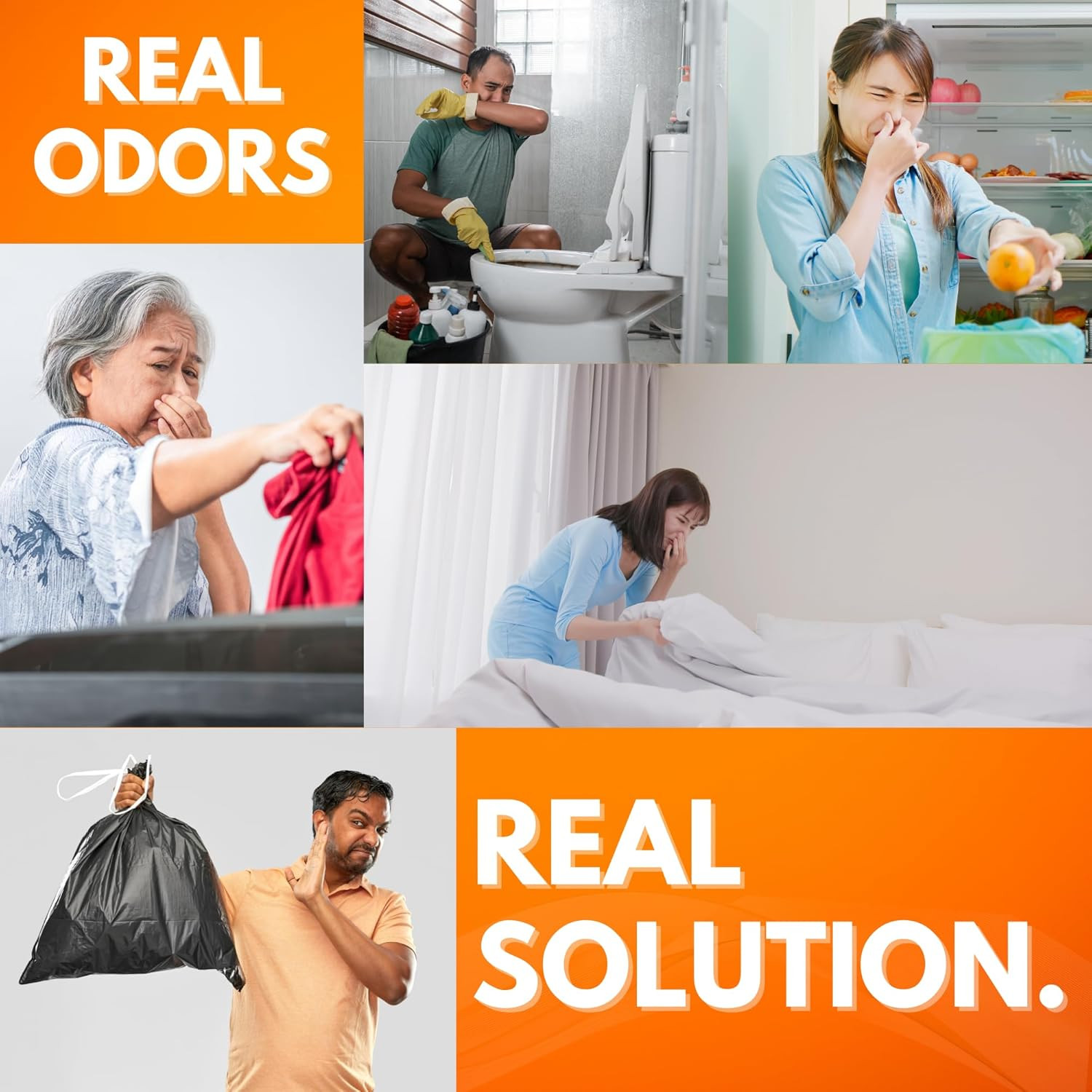 Dpnamron Odor Eliminator, Orange, 1 Pint