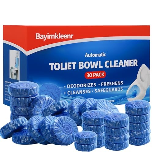 Septic Safe Toilet Cleaner Tablets, Stain Remover & Deodorizer -(PACK) 30