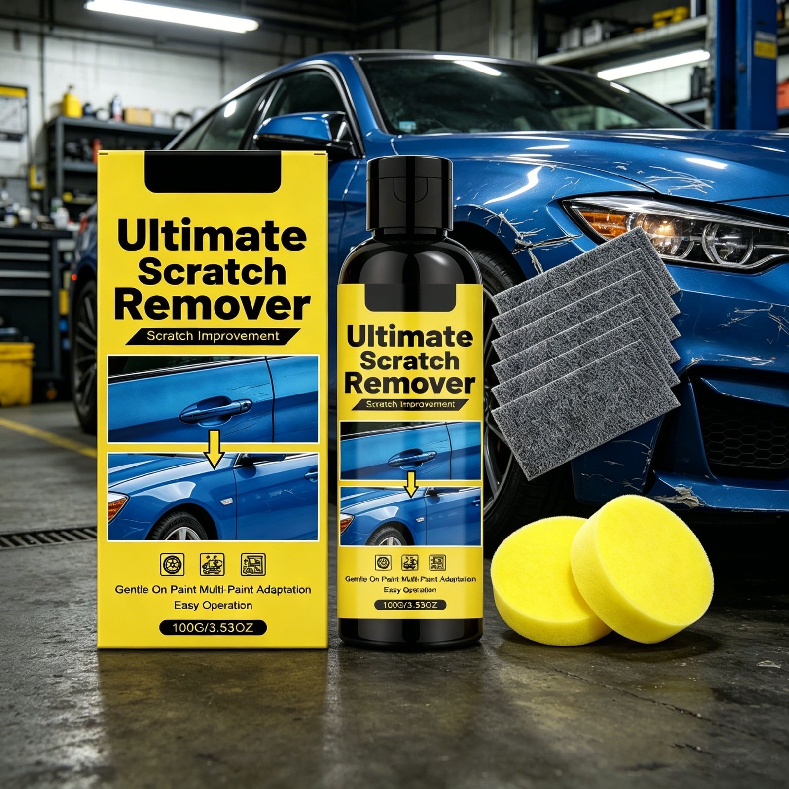 Car Scratch Repair Kit Nano Cloth Wipe off Abrasion Scratches Restore Original P