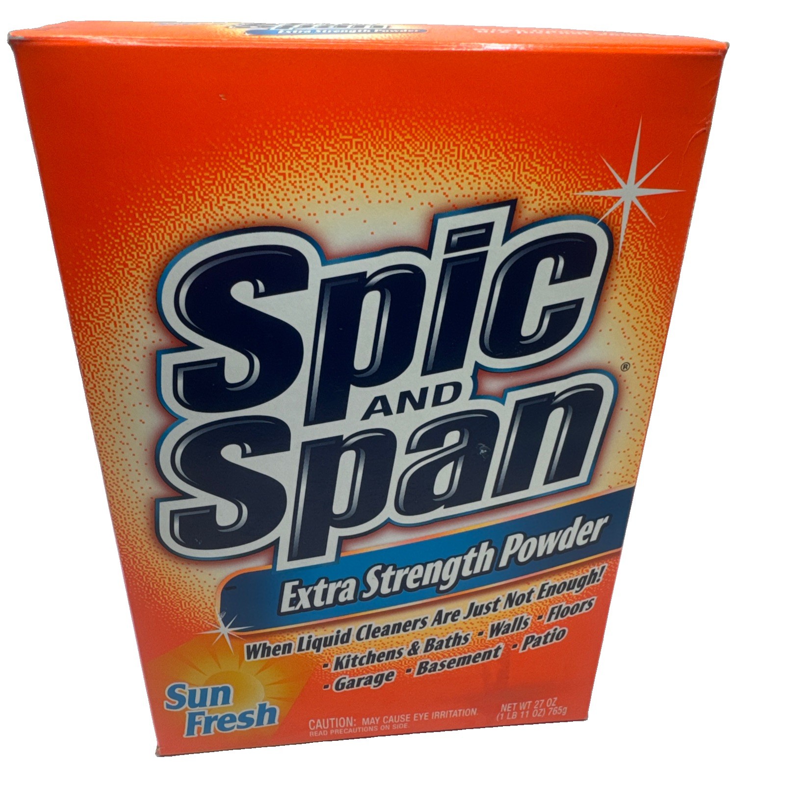 NEW Spic and Span Extra Strength Powder SUN FRESH 27 oz