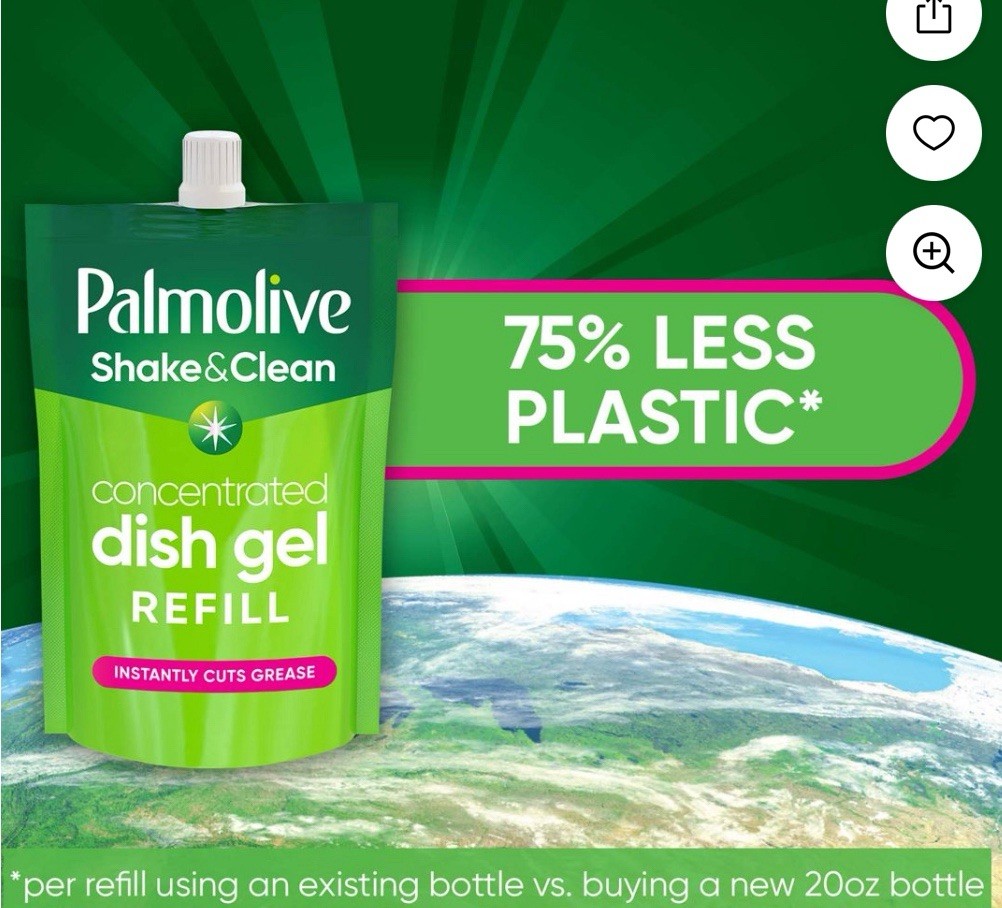 Palmolive Shake & Clean Dish Soap Starter Kit Concentrate Refill LotOf4 NEW