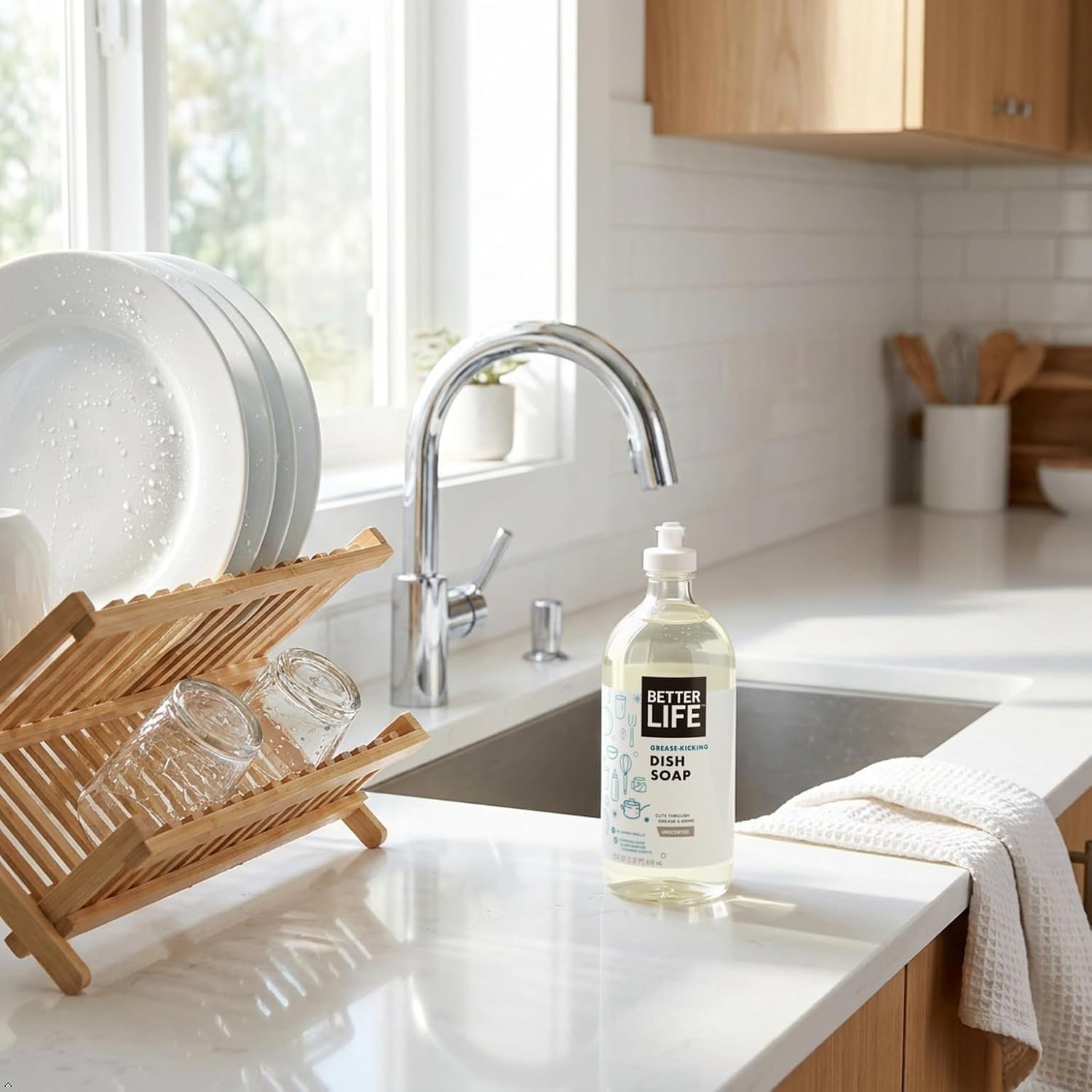 Better Life Dishwashing Soap, for Sensitive Skin 22Oz (Case of 6) – Unscented