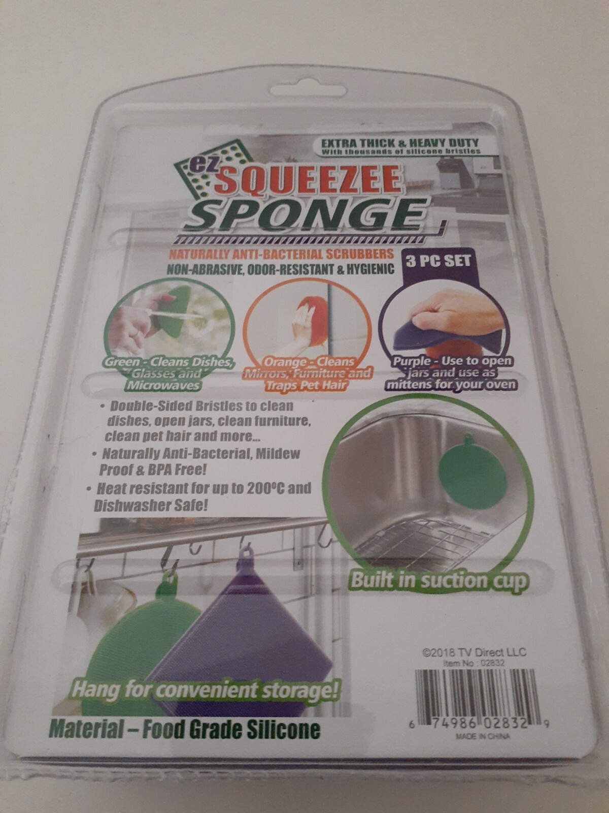 EZ Squeezee Sponge 3 PC Set Food Grade