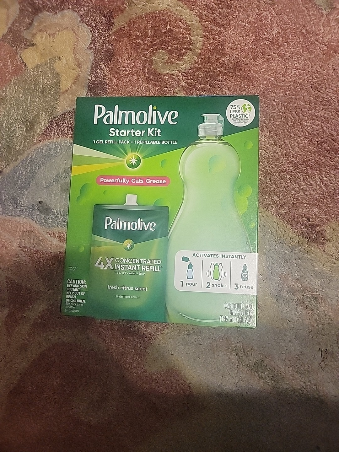 Palmolive 4X Concentrated Instant Refill Starter Kit, Fresh Citrus Dish Soap