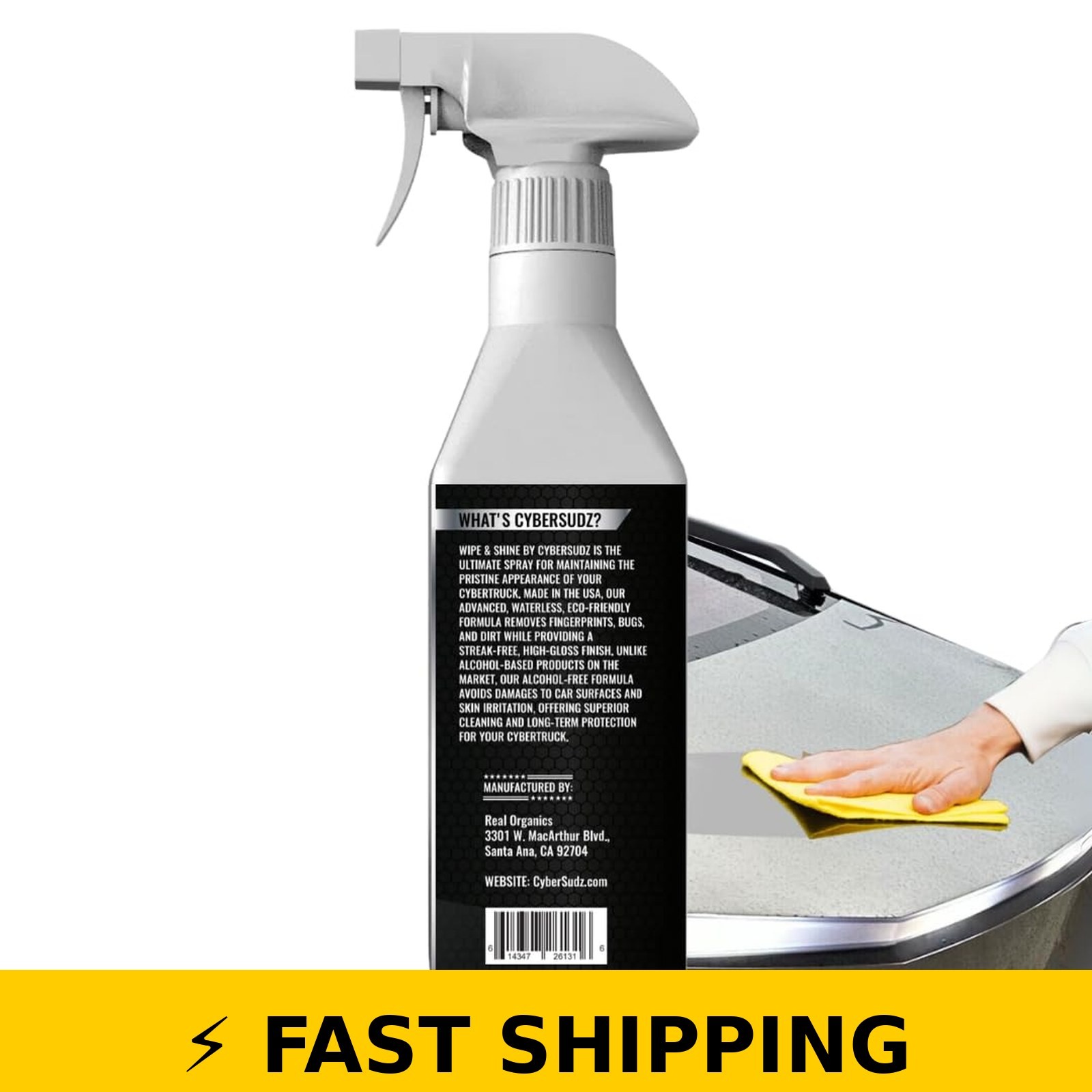 CyberSudZ Waterless Stainless Steel Wash for Tesla CyberTruck 17 Fl. Oz.