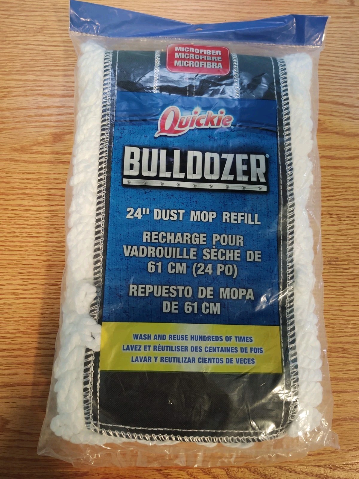 Quickie BULLDOZER Microfiber 24″ Dust Mop Refill #0694M