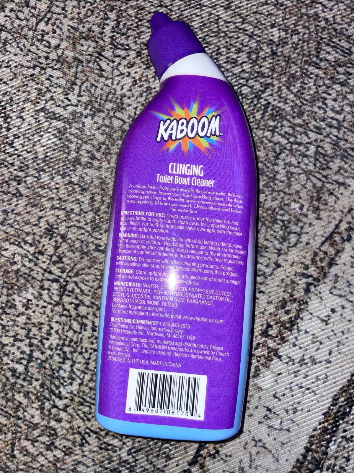 3 Kaboom Clinging Toilet Bowl Cleanser and Deodorizer 14 fl Oz, Pack of 3