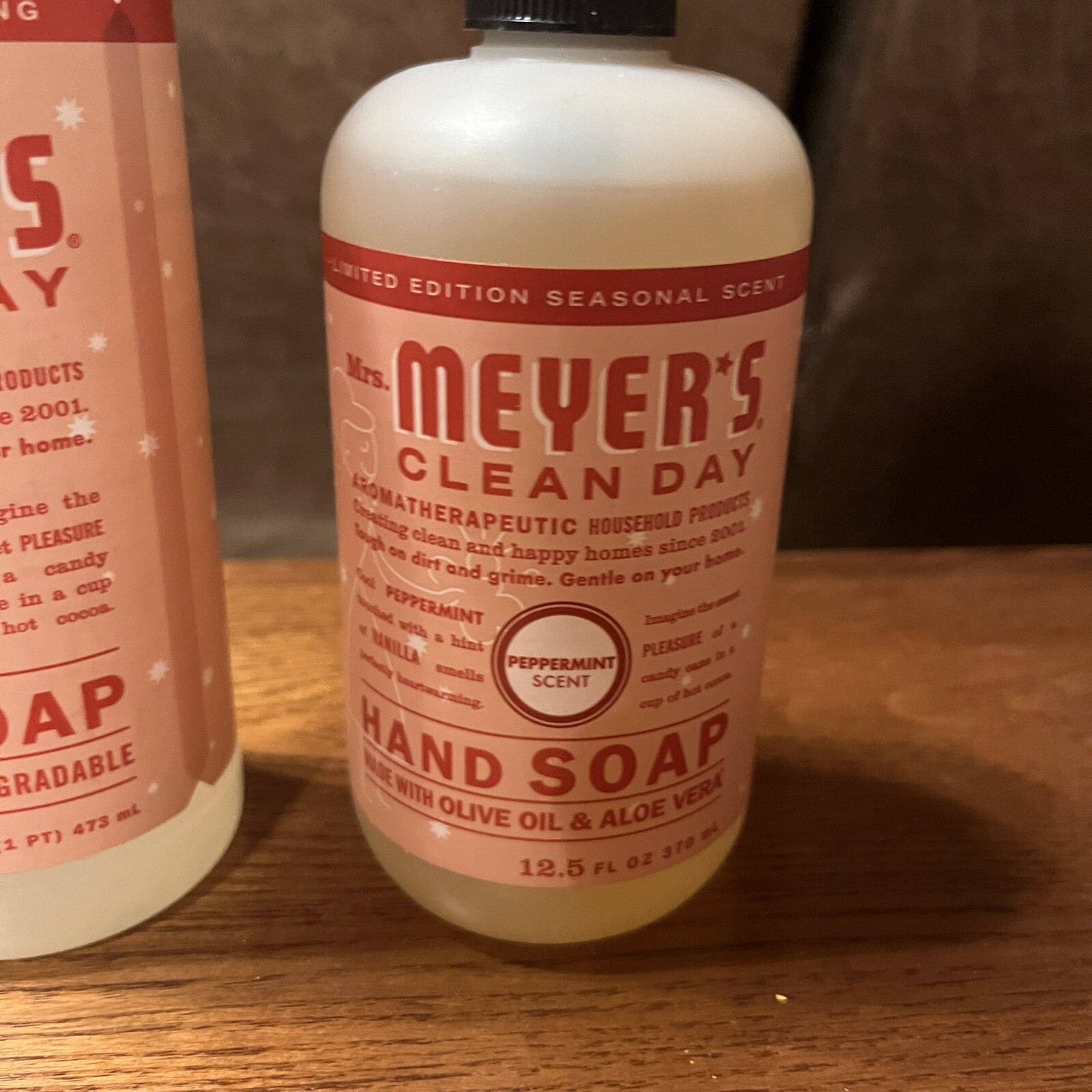 Mrs. Meyer’s Clean Day 16 Oz. Peppermint Liquid Dish Soap + 12.5 oz Hand Soap