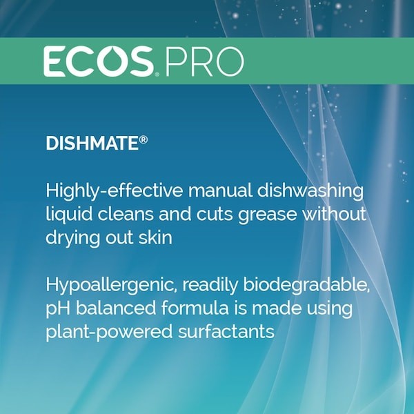 Ecos Pl9720/04 Dish Soap Liquid Dishwashing, Hand Wash, 1 Gal, Jug, Pear