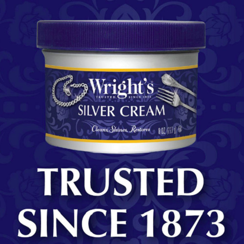 Wright’s SILVER CREAM Jewelry Fiberglass ~ Clean Shine Restore Brilliance 8oz