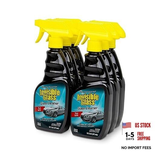 92163-6PK Premium Glass Cleaner Spray for Car Windshields 16 Fl Oz (Pack of 6)