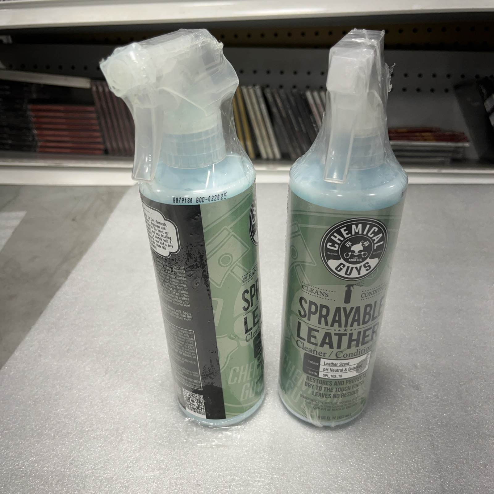 Sprayable Leather Cleaner and Conditioner in One for Car Interiors Set 2 Pack