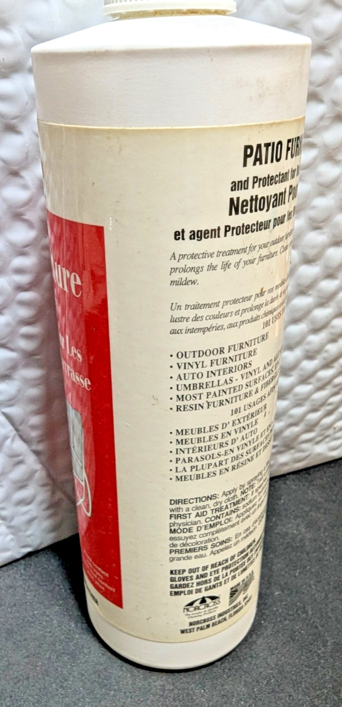 Norcross 16oz Patio Furniture Cleaner: Vinyl, Auto, Umbrellas, Resin, Fiberglass