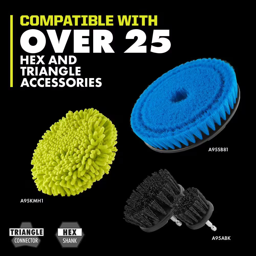Scrubber 18V Cordless Soap Dispensing Effortless Cleaning Ryobi (Tool Only)