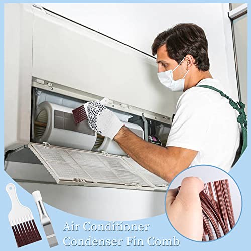 3 in 1 Set Air Conditioner Condenser Fin Comb, 1 Coil Cleaner Material 1