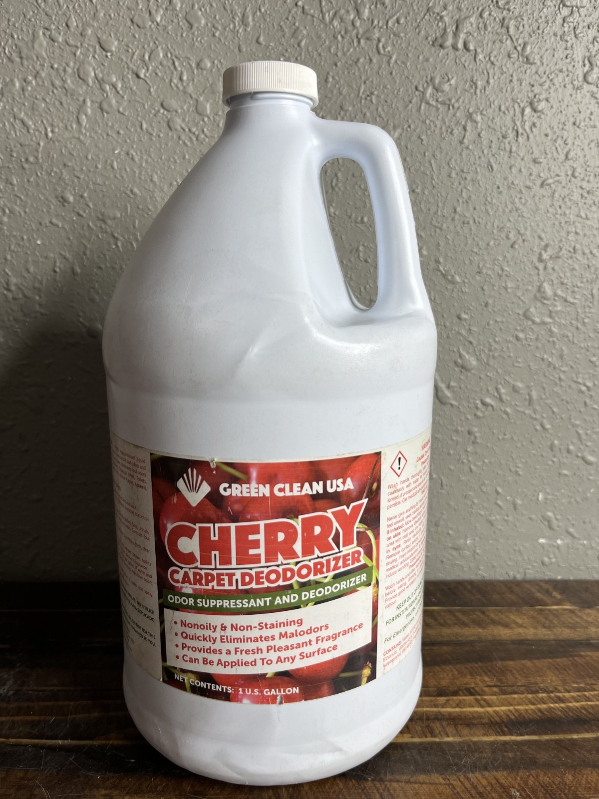 Green Clean USA Cherry Carpet Deodorizer 1 Gallon Concentrated Odor Suppressant